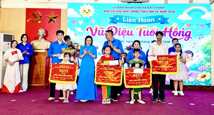 SÔI NỔI LIÊN HOAN “VŨ ĐIỆU TUỔI HỒNG” THIẾU NHI XÃ ĐẠI THANH HÈ 2026 - Ảnh 8.