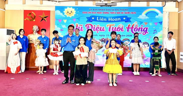 SÔI NỔI LIÊN HOAN “VŨ ĐIỆU TUỔI HỒNG” THIẾU NHI XÃ ĐẠI THANH HÈ 2026 - Ảnh 13.