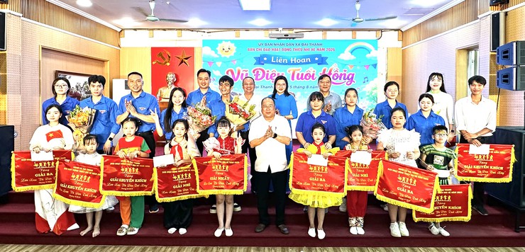 SÔI NỔI LIÊN HOAN “VŨ ĐIỆU TUỔI HỒNG” THIẾU NHI XÃ ĐẠI THANH HÈ 2026 - Ảnh 12.