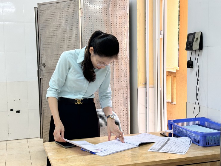 XÃ ĐẠI THANH KIỂM TRA ĐỘT XUẤT BỮA ĂN BÁN TRÚ TẠI CÁC TRƯỜNG HỌC - Ảnh 10.